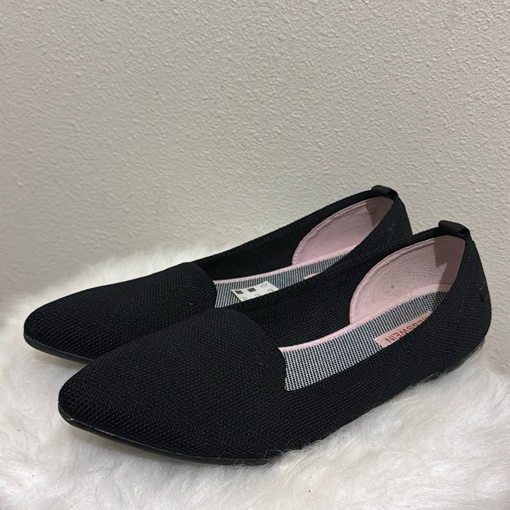 Giesswein Schiefer Pointed Ballet Flats Washable Shoes Slip-on